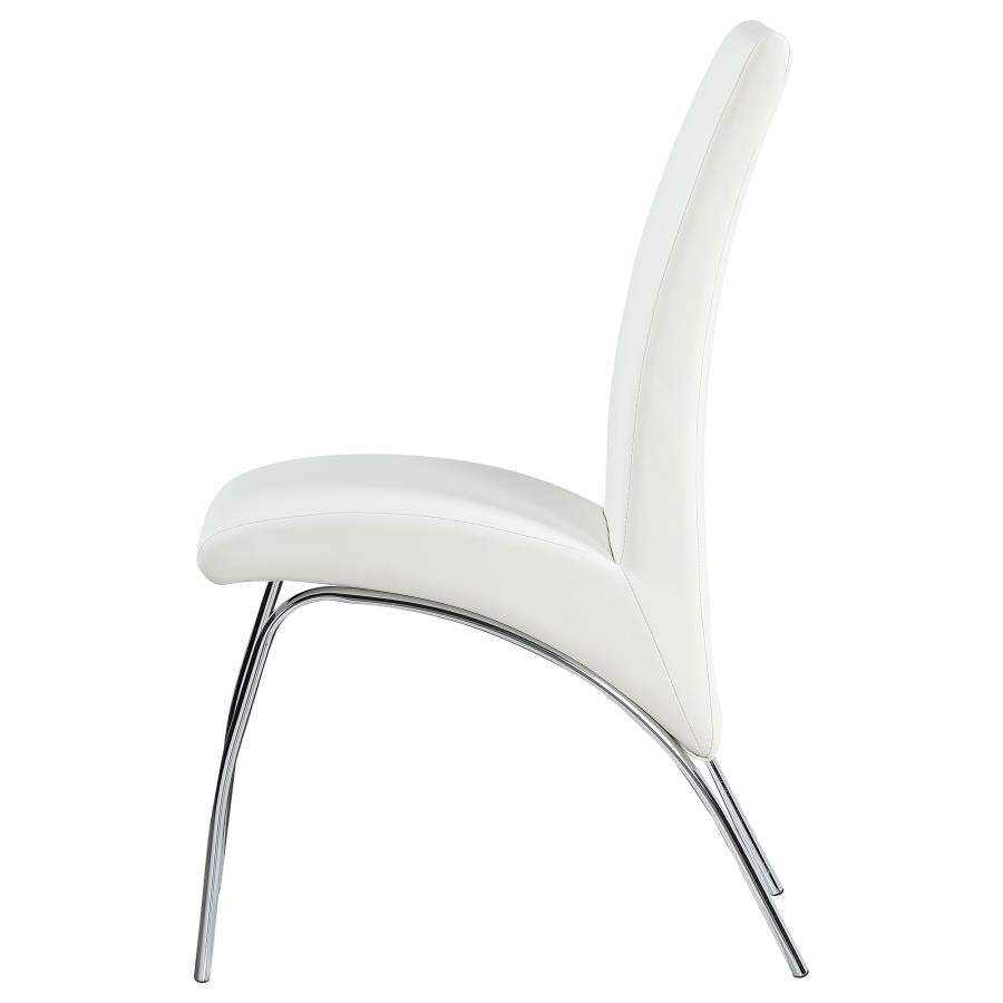 Bishop White Side Chair - furniture place usa