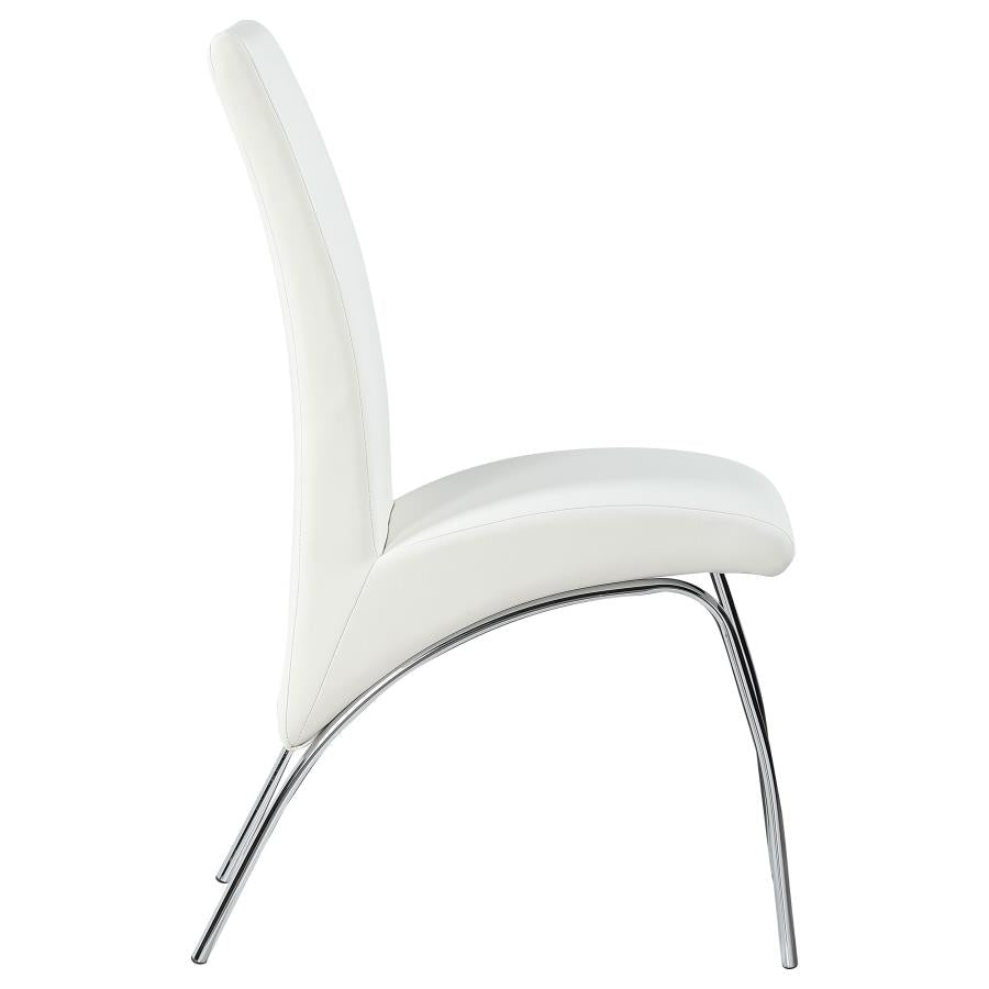 Bishop White Side Chair - furniture place usa