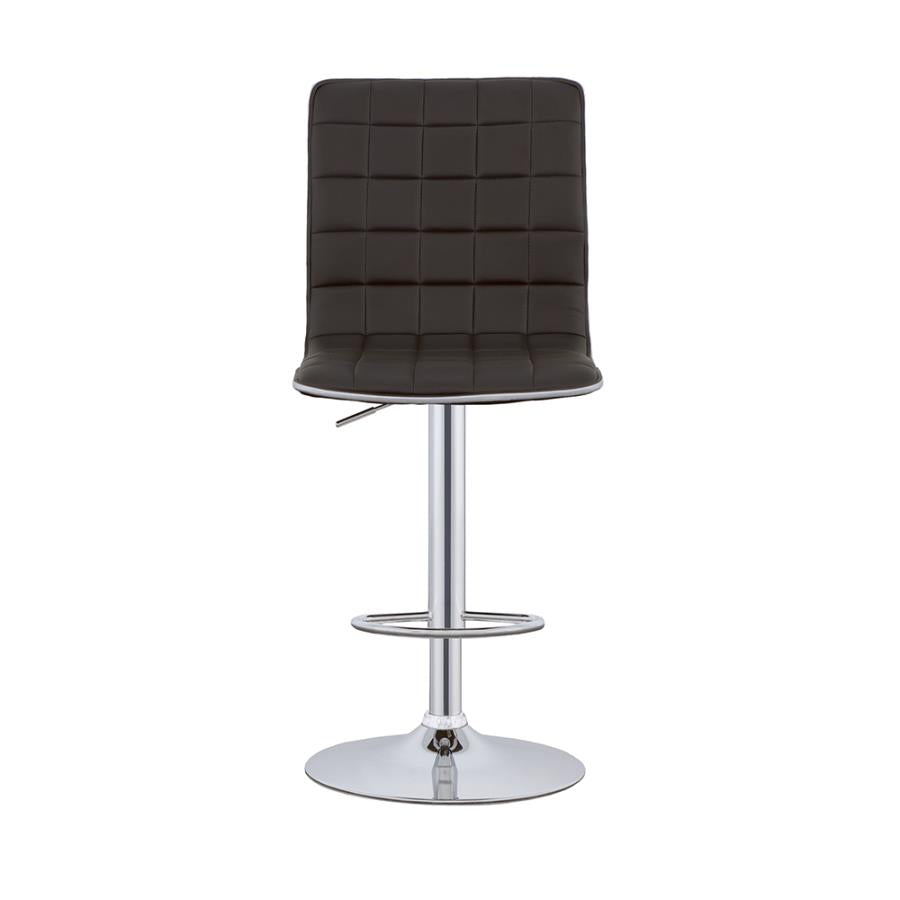 Ashbury Black Adjustable Bar Stool - furniture place usa