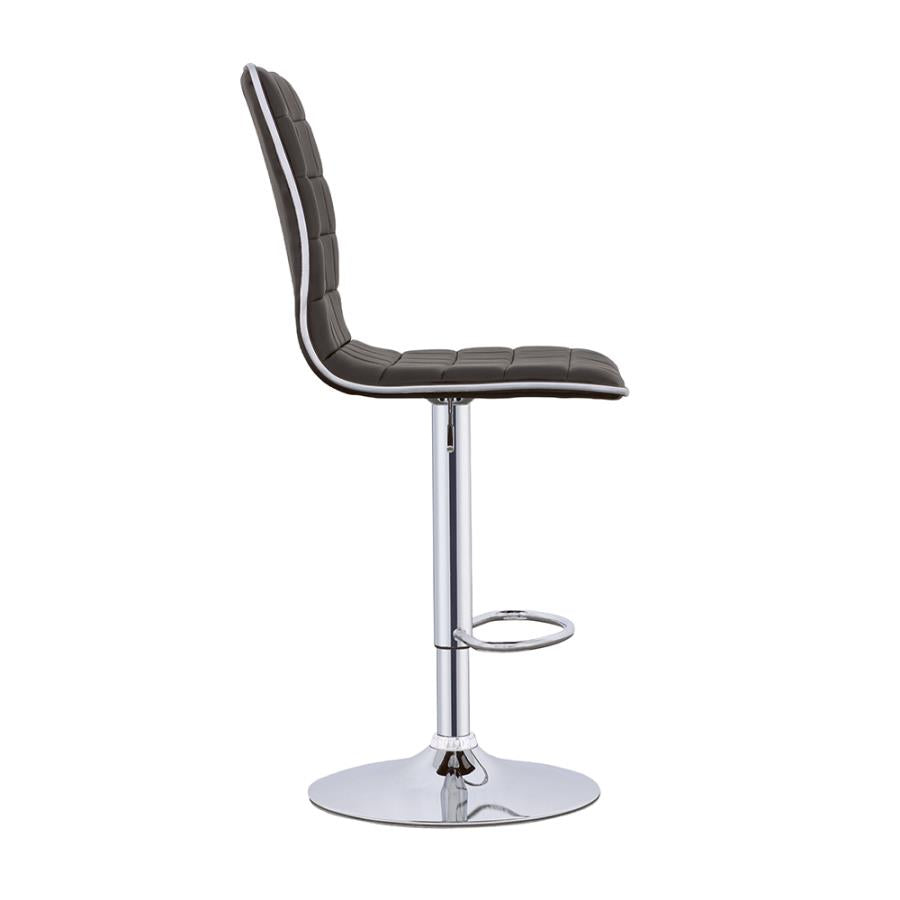 Ashbury Black Adjustable Bar Stool - furniture place usa