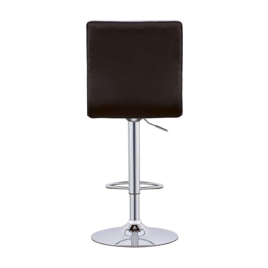 Ashbury Black Adjustable Bar Stool - furniture place usa