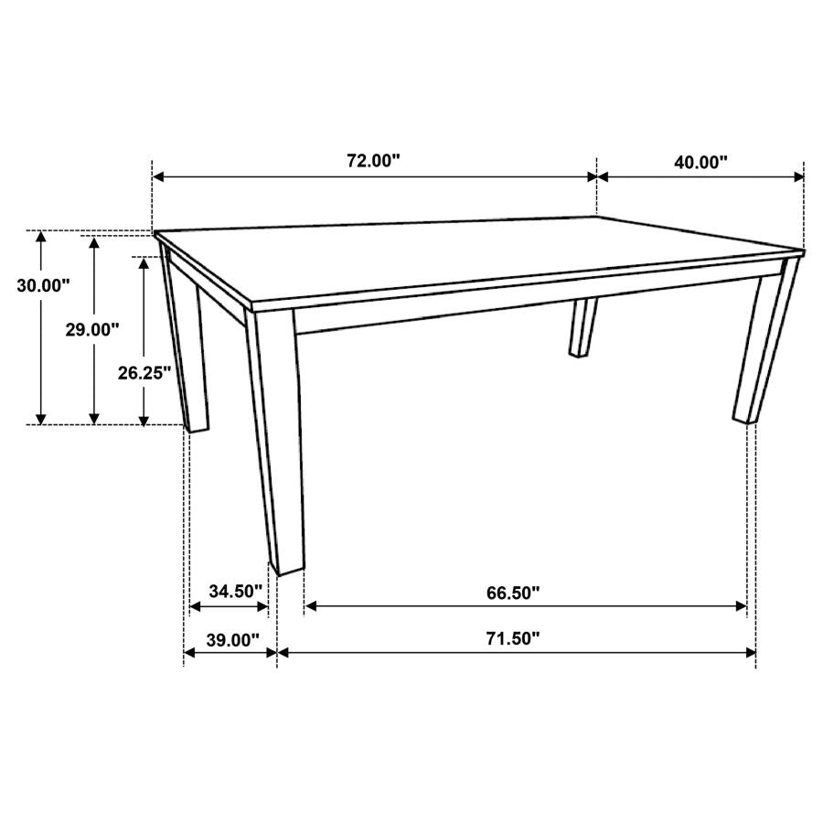 Hollis Brown 5 Pc Dining Set - furniture place usa