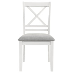 Hollis White Side Chair - furniture place usa