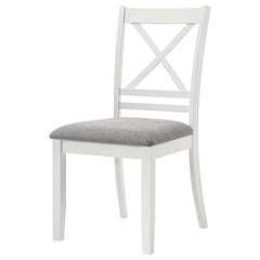 Hollis White Side Chair - furniture place usa