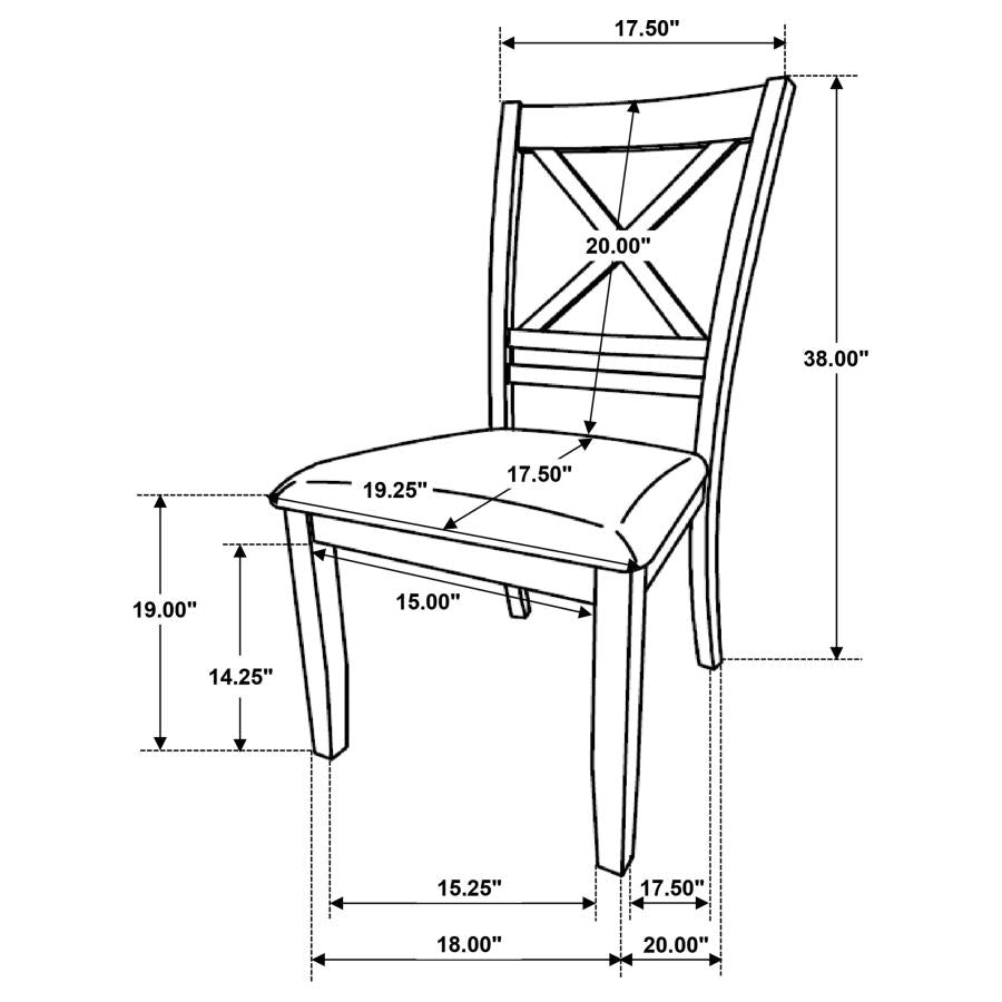 Hollis White Side Chair - furniture place usa