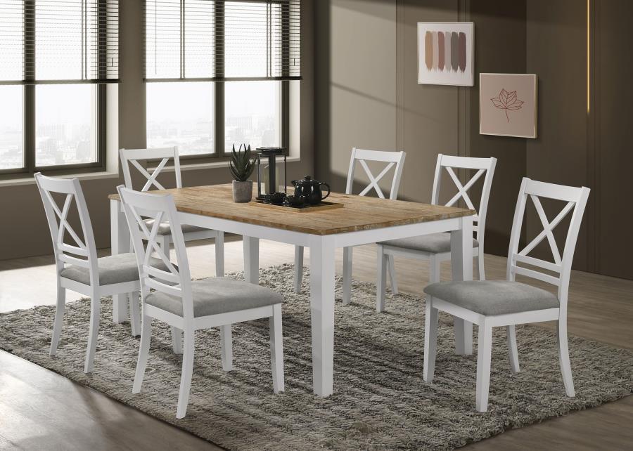 Hollis White Side Chair - furniture place usa