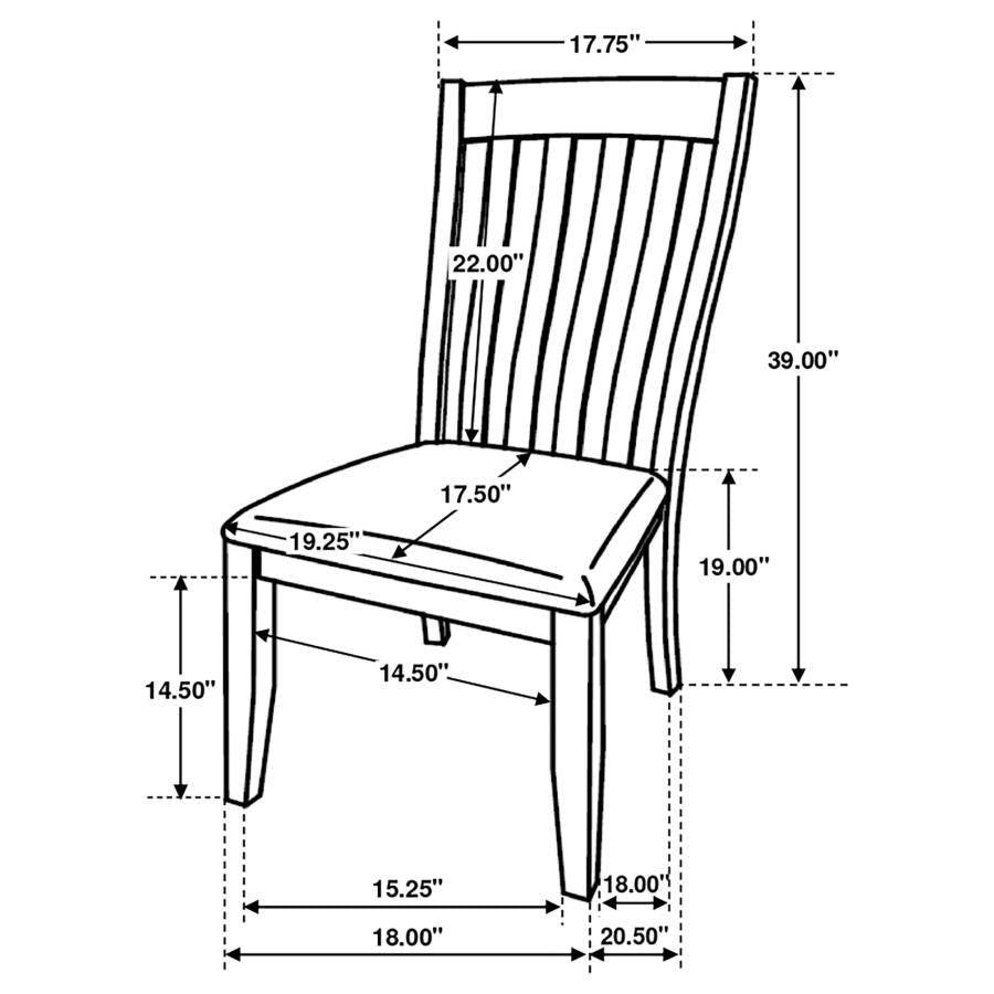 Anwar Brown 7 Pc Dining Set - furniture place usa