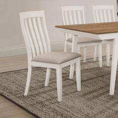 Anwar White Side Chair - furniture place usa