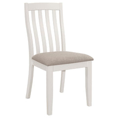 Anwar White Side Chair - furniture place usa