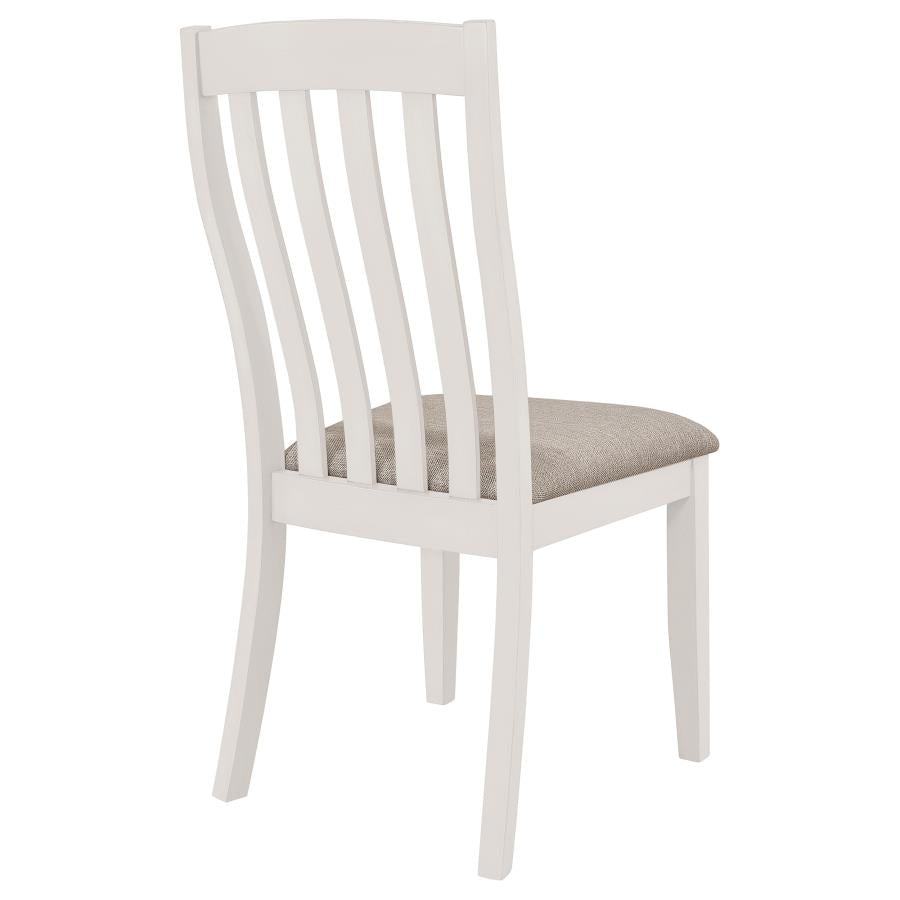 Anwar White Side Chair - furniture place usa