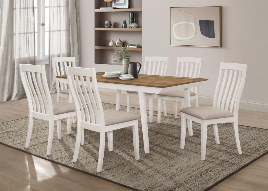 Anwar White Side Chair - furniture place usa