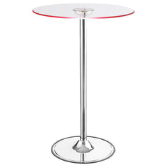 Thea Silver Bar Table - furniture place usa