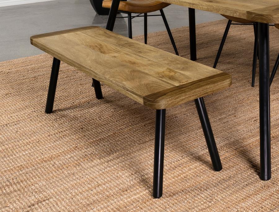 Maverick Brown Bench - furniture place usa