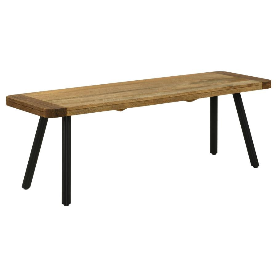 Maverick Brown Bench - furniture place usa