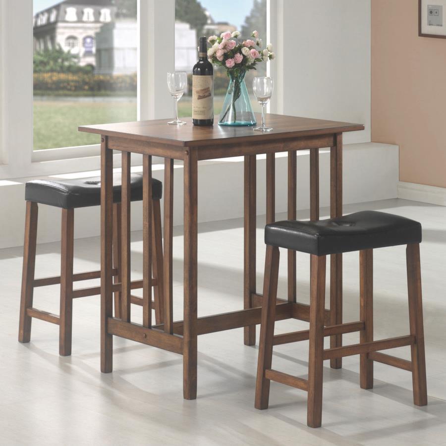 Oleander Brown 3 Pc Counter Height Dining Set - furniture place usa