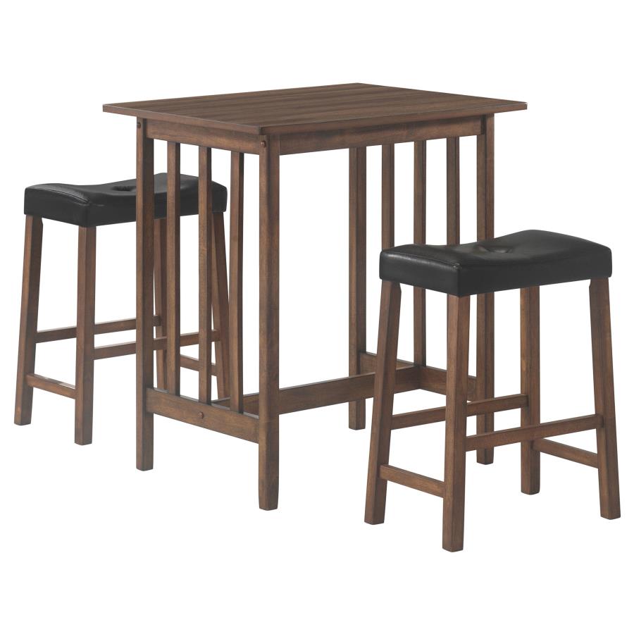 Oleander Brown 3 Pc Counter Height Dining Set - furniture place usa