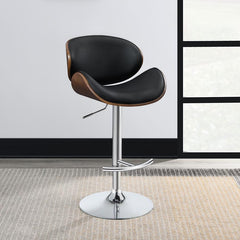 Harris Black Adjustable Bar Stool - furniture place usa