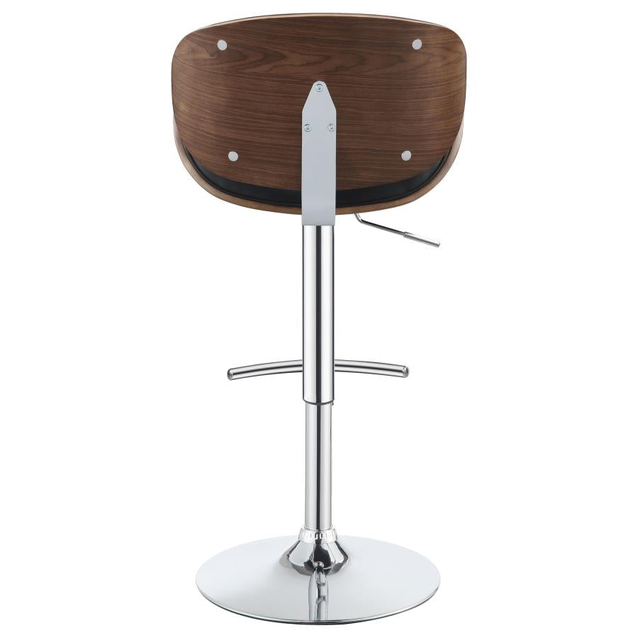 Harris Black Adjustable Bar Stool - furniture place usa