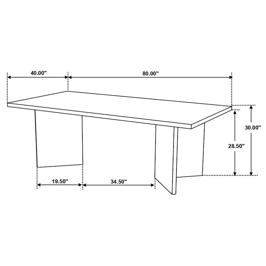 Tyler Brown Dining Table - furniture place usa