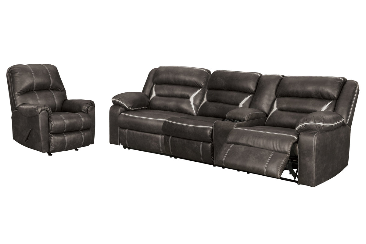 Kincord 2-Piece Sectional with Recliner - PKG000831 - furniture place usa