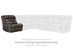 Kincord Left-Arm Facing Power Recliner - furniture place usa