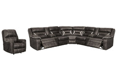 Kincord 3-Piece Sectional with Recliner - PKG000835 - furniture place usa