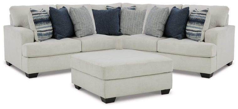 Lowder 3-Piece Sectional with Ottoman - furniture place usa