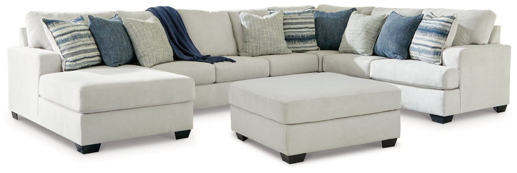 Lowder 4-Piece Sectional with Ottoman - furniture place usa