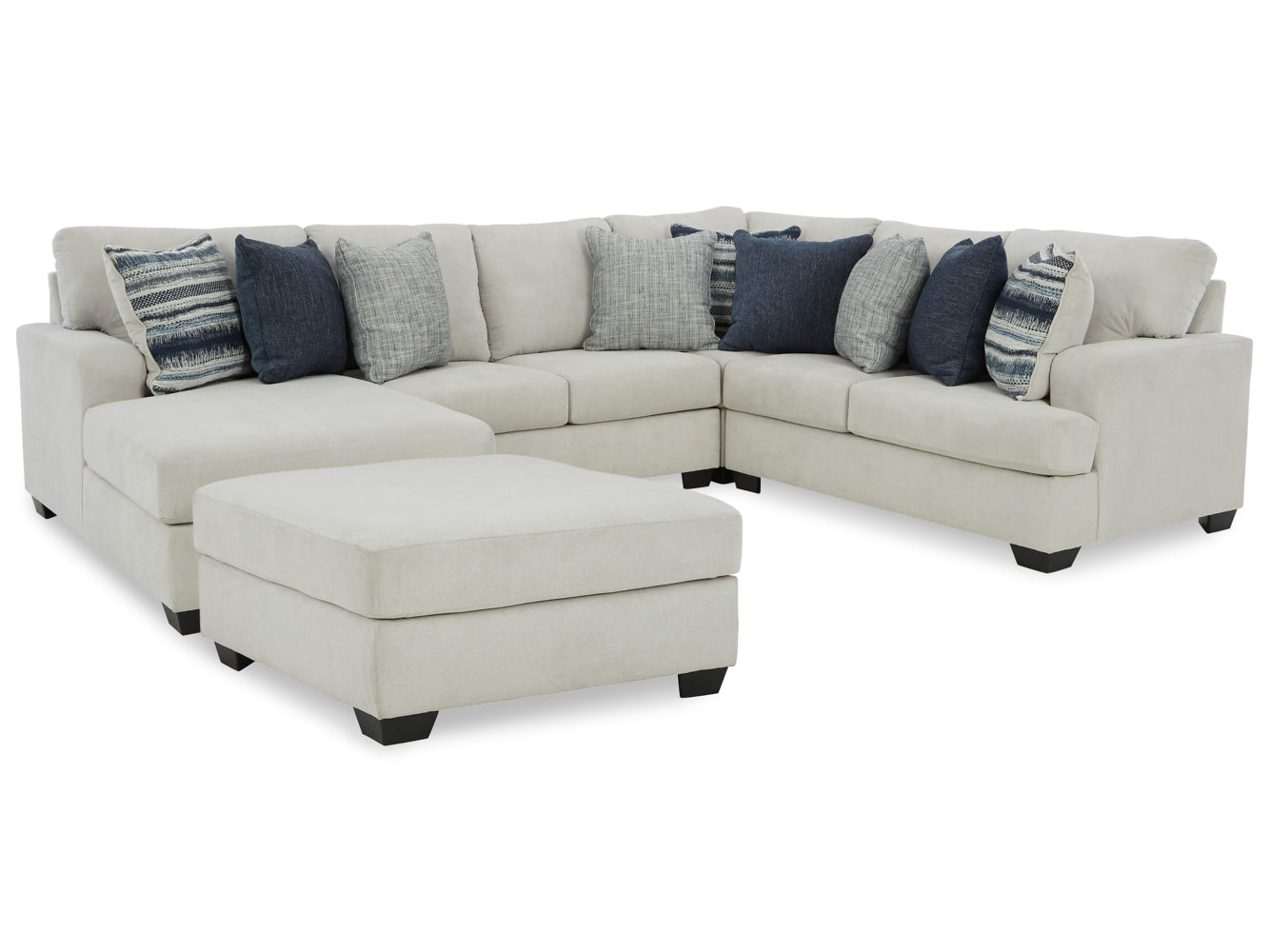 Lowder 4-Piece Sectional with Ottoman - PKG012993 - furniture place usa