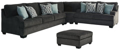 Charenton 3-Piece Sectional with Ottoman - furniture place usa