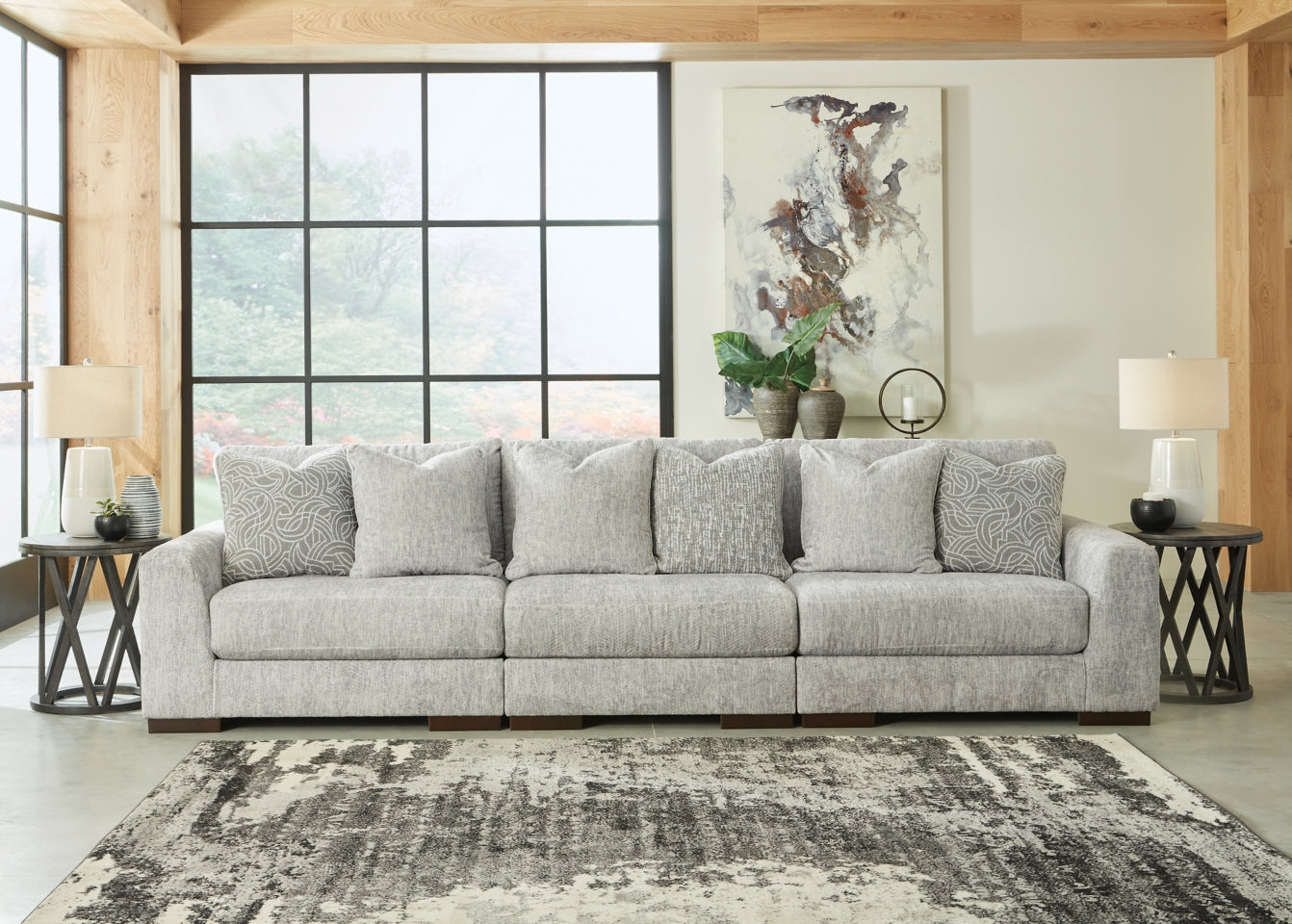 Regent Park 4-Piece Sectional with Ottoman - furniture place usa
