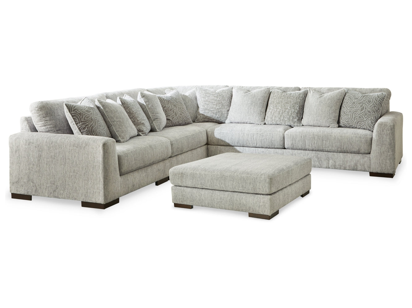 Regent Park 5-Piece Sectional with Ottoman - furniture place usa