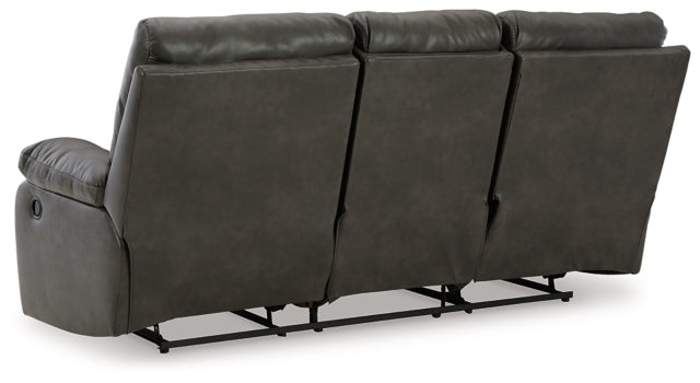 Willamen Reclining Sofa with Drop Down Table - furniture place usa
