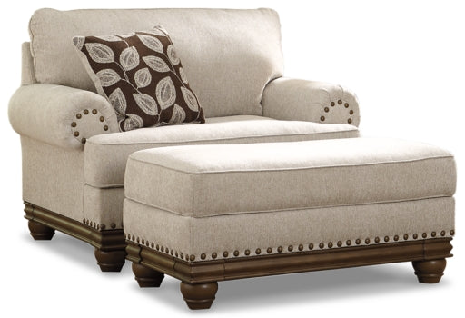 Harleson Chair and Ottoman - furniture place usa