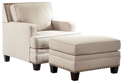 Claredon Chair and Ottoman - furniture place usa