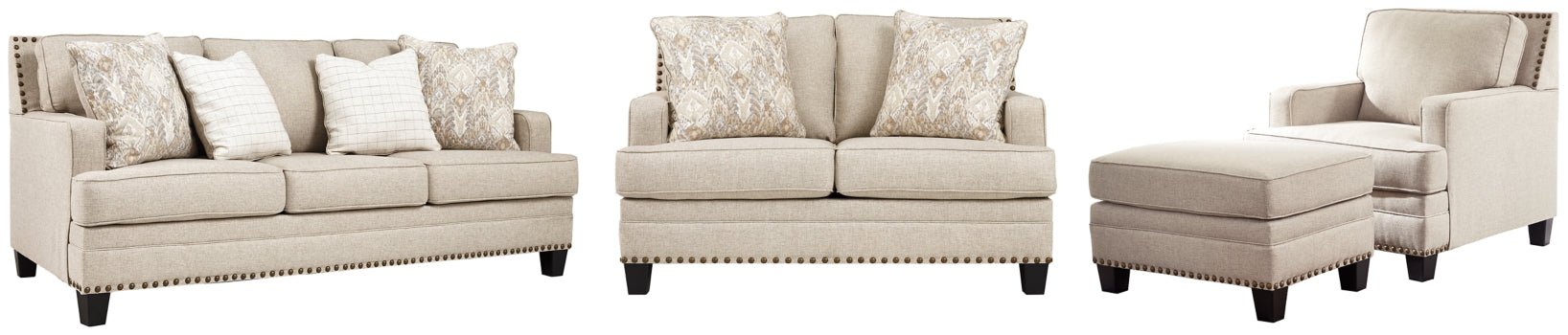 Claredon Sofa, Loveseat, Chair and Ottoman - furniture place usa