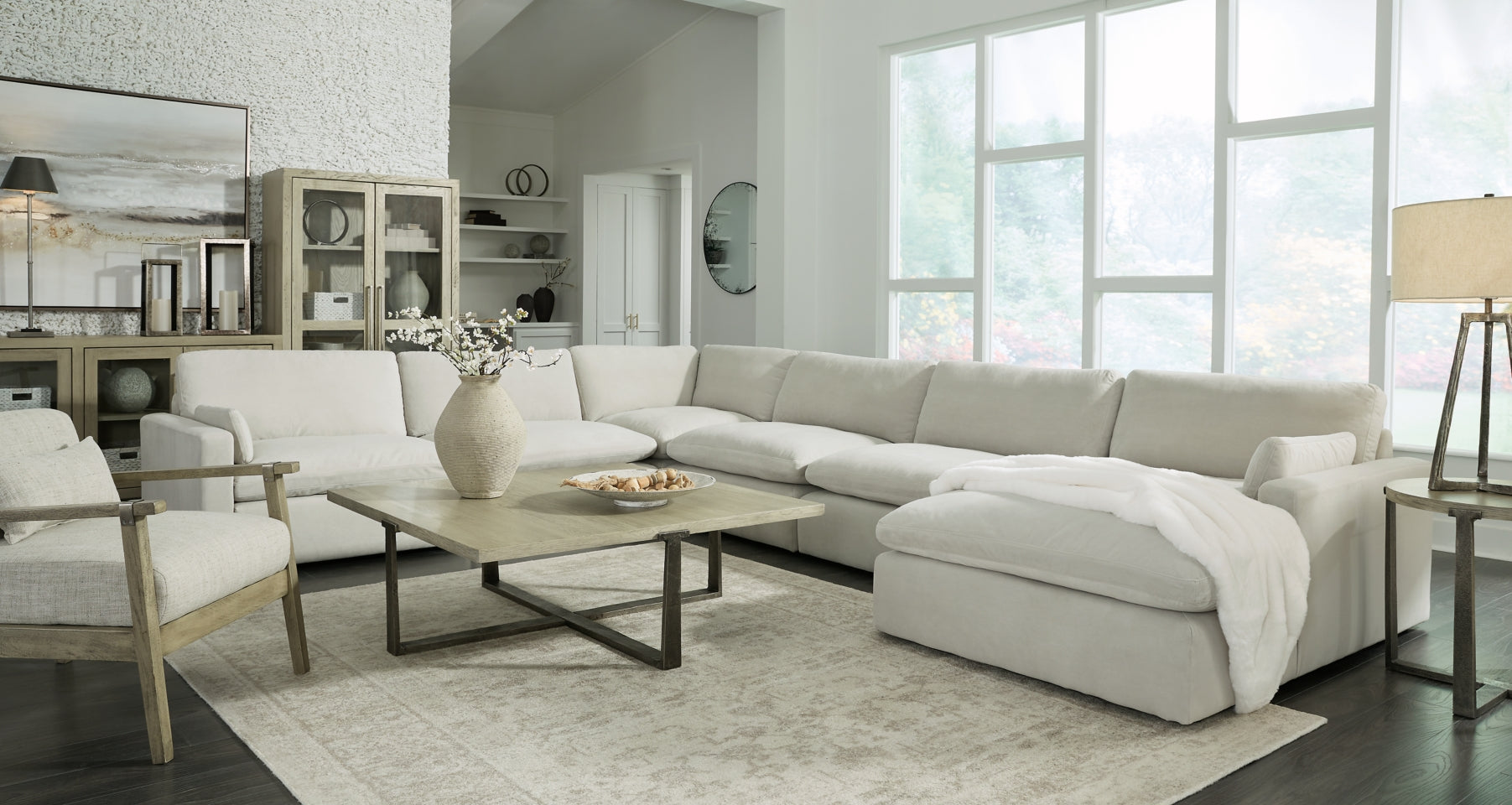 Sophie 6-Piece Sectional with Chaise - furniture place usa