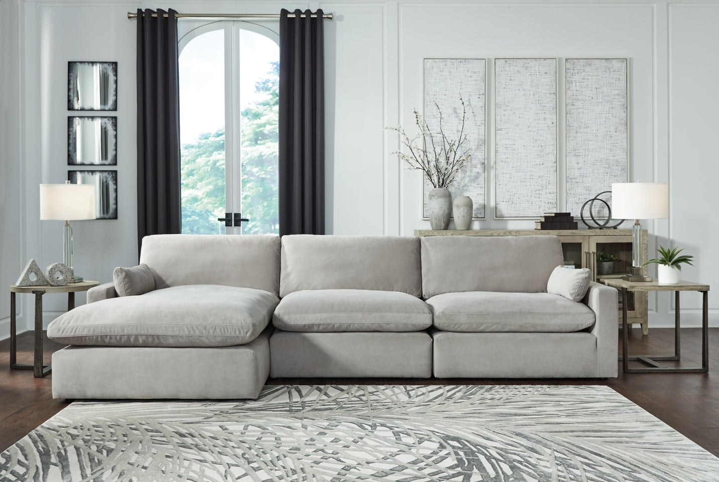 Sophie 3-Piece Sectional with Chaise - 15705S3 - furniture place usa