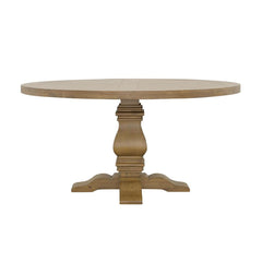 Florence Brown 60"rd Dining Table - furniture place usa