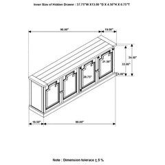 Florence Brown Sideboard - furniture place usa