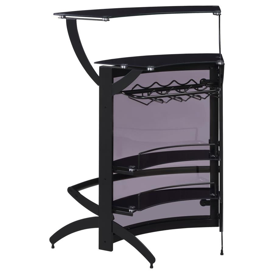 Dallas Black Home Bar - furniture place usa