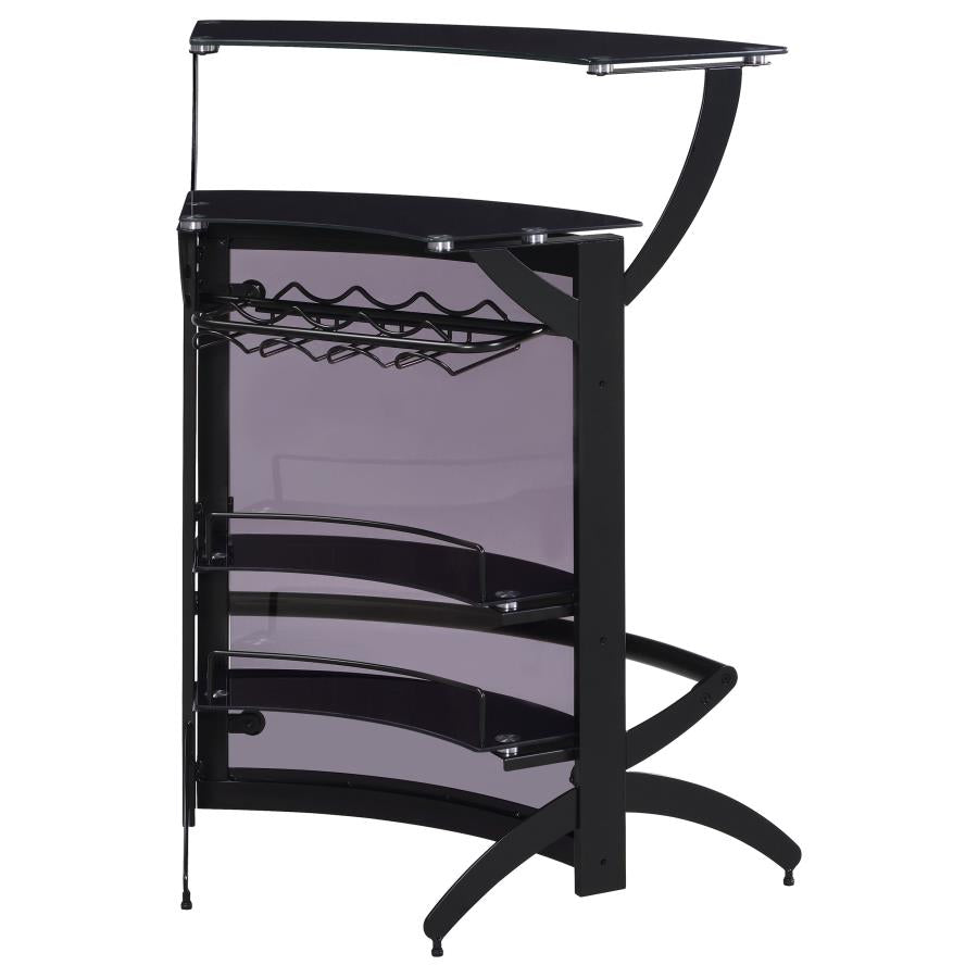 Dallas Black Home Bar - furniture place usa