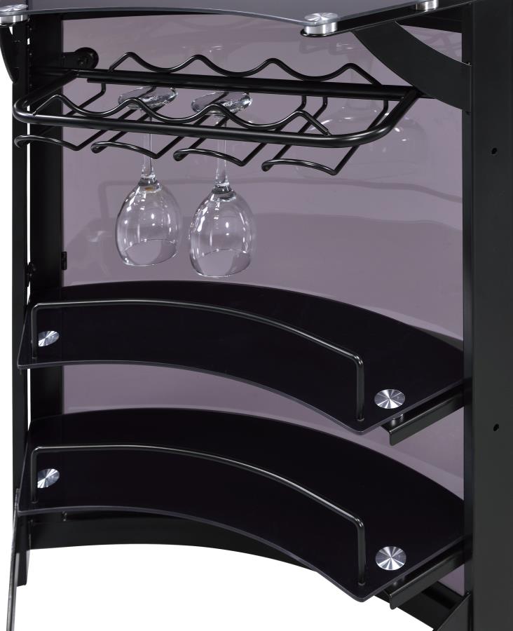 Dallas Black Home Bar - furniture place usa