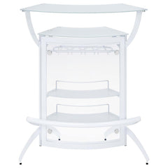 Dallas White Home Bar - furniture place usa