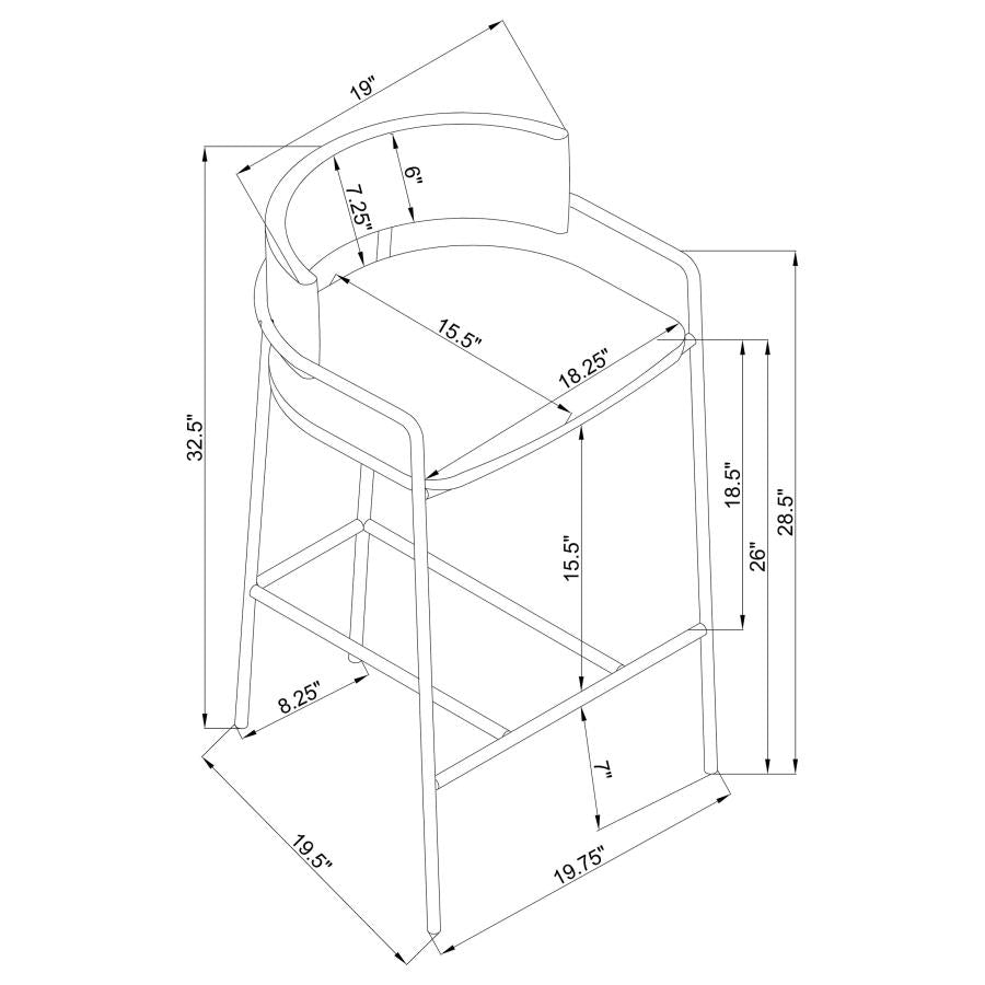 Comstock Grey Counter Stool - furniture place usa