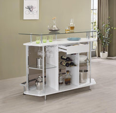 Gideon White Home Bar - furniture place usa