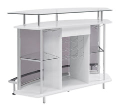 Gideon White Home Bar - furniture place usa