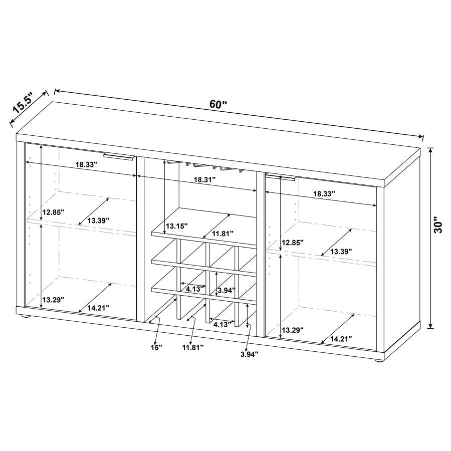 Brown Sideboard - furniture place usa