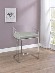 Thermosolis Clear Counter Stool - furniture place usa