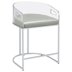 Thermosolis Clear Counter Stool - furniture place usa